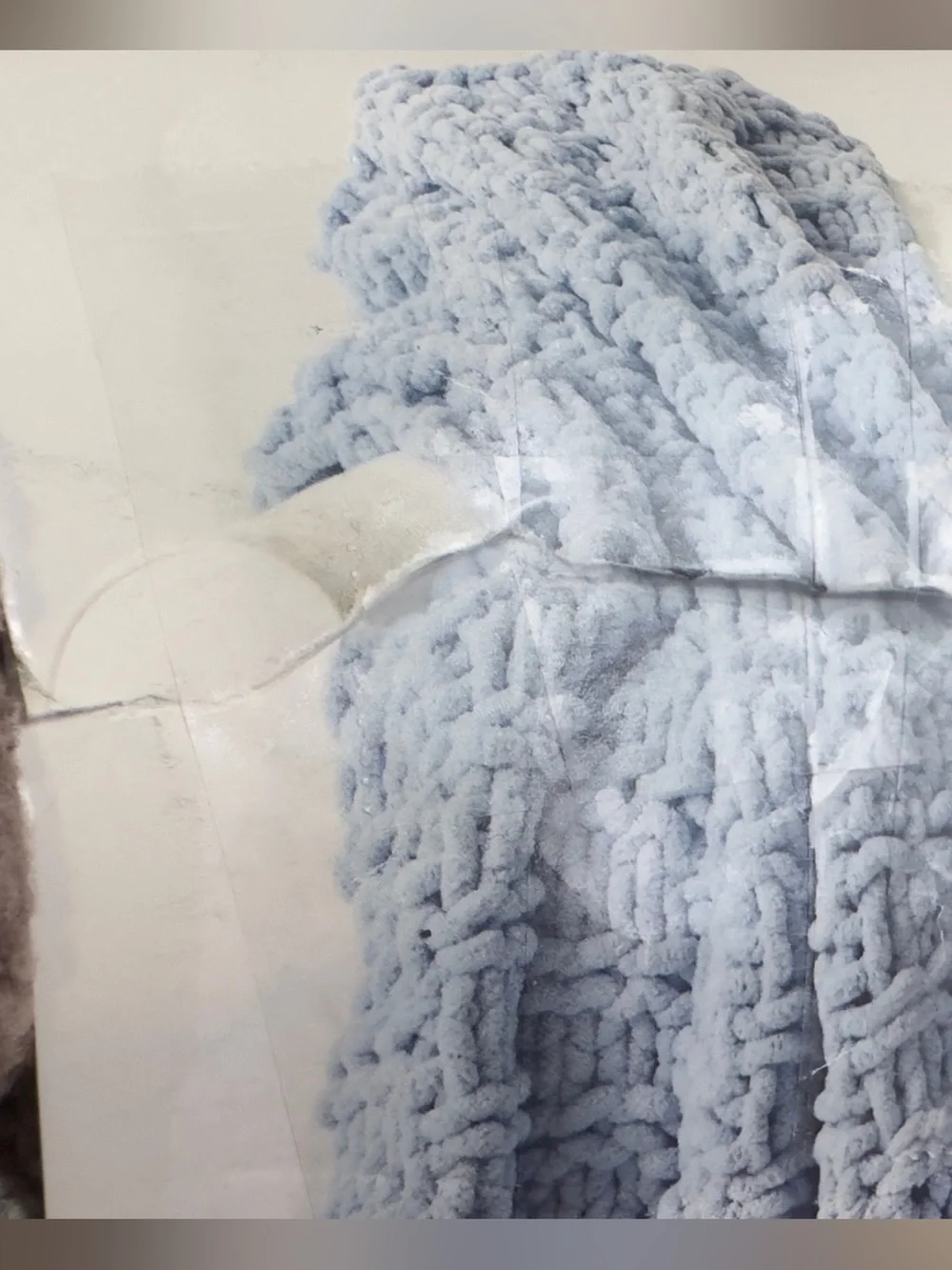 Bernat Blanket Yarn Big Silver Steel 100% Polyester #7 Jumbo Chunky Style 51058